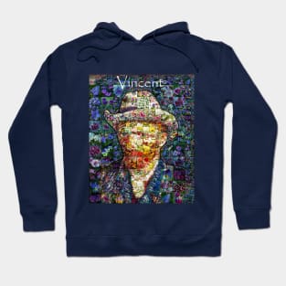 Vincent van Gogh Flower Mosaic of the great Master Hoodie